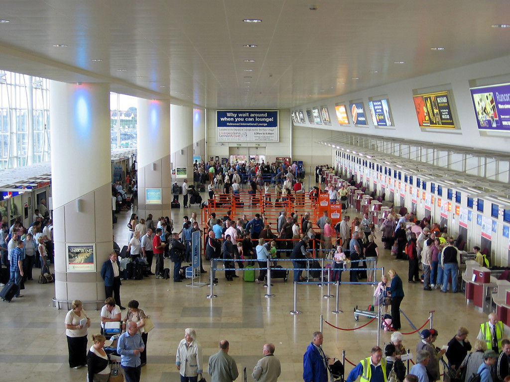 packed airport