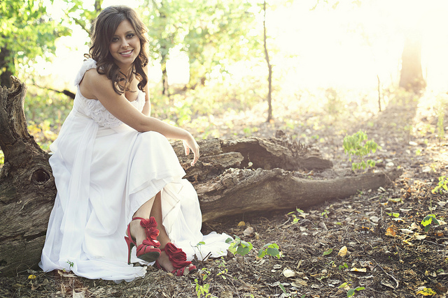 Bride in Red Shoes